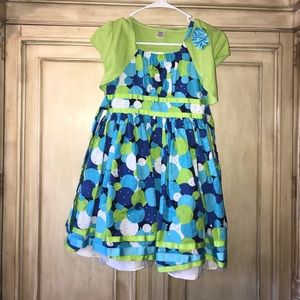 Girls polka dot dress size 10